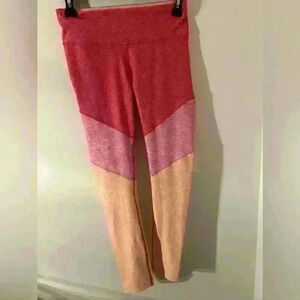 Outdoor Voices Leggings Womens S 7/8 Springs Pink Colorblock Rose Clay Size Sm